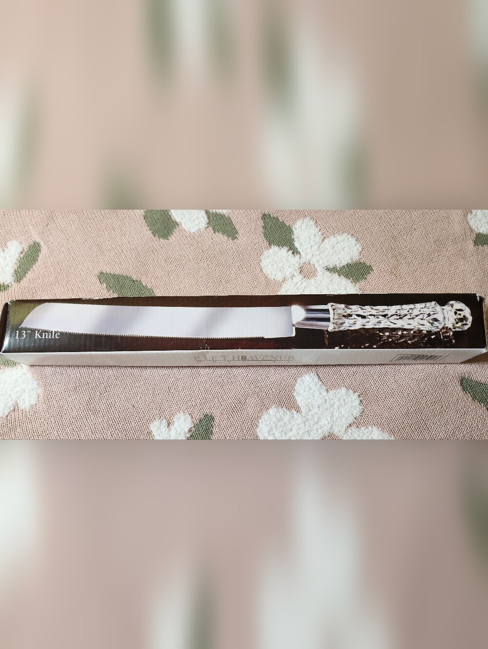 Fifth Avenue LEAD CRYSTAL /STAINLESS STEEL Knife 13" VINTAGE Elegant